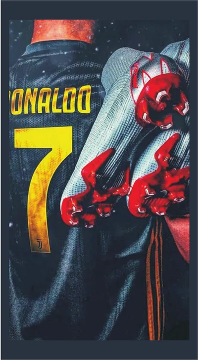 Cristiano Ronaldo CR7 Cleats Over Shoulder