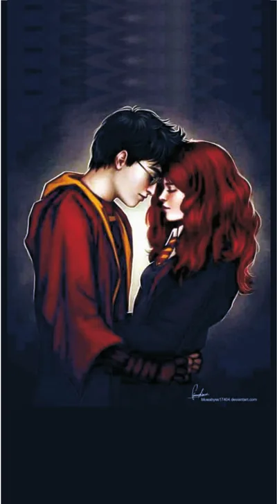 Harry & Ginny Hogwarts Magic Warm Embrace