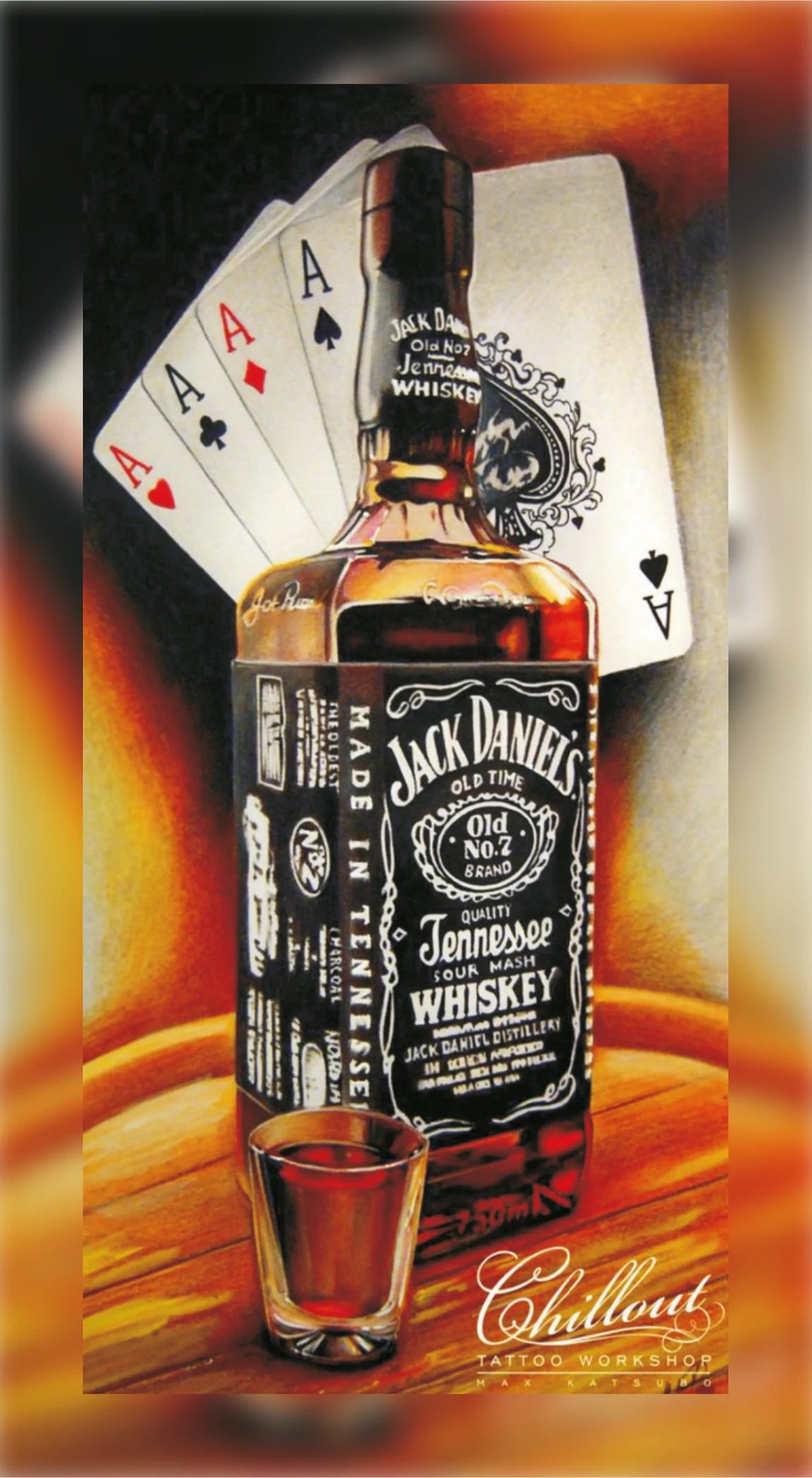 Jack Daniel's Old No. 7 & Aces High Premium Mobile Skin Wrap