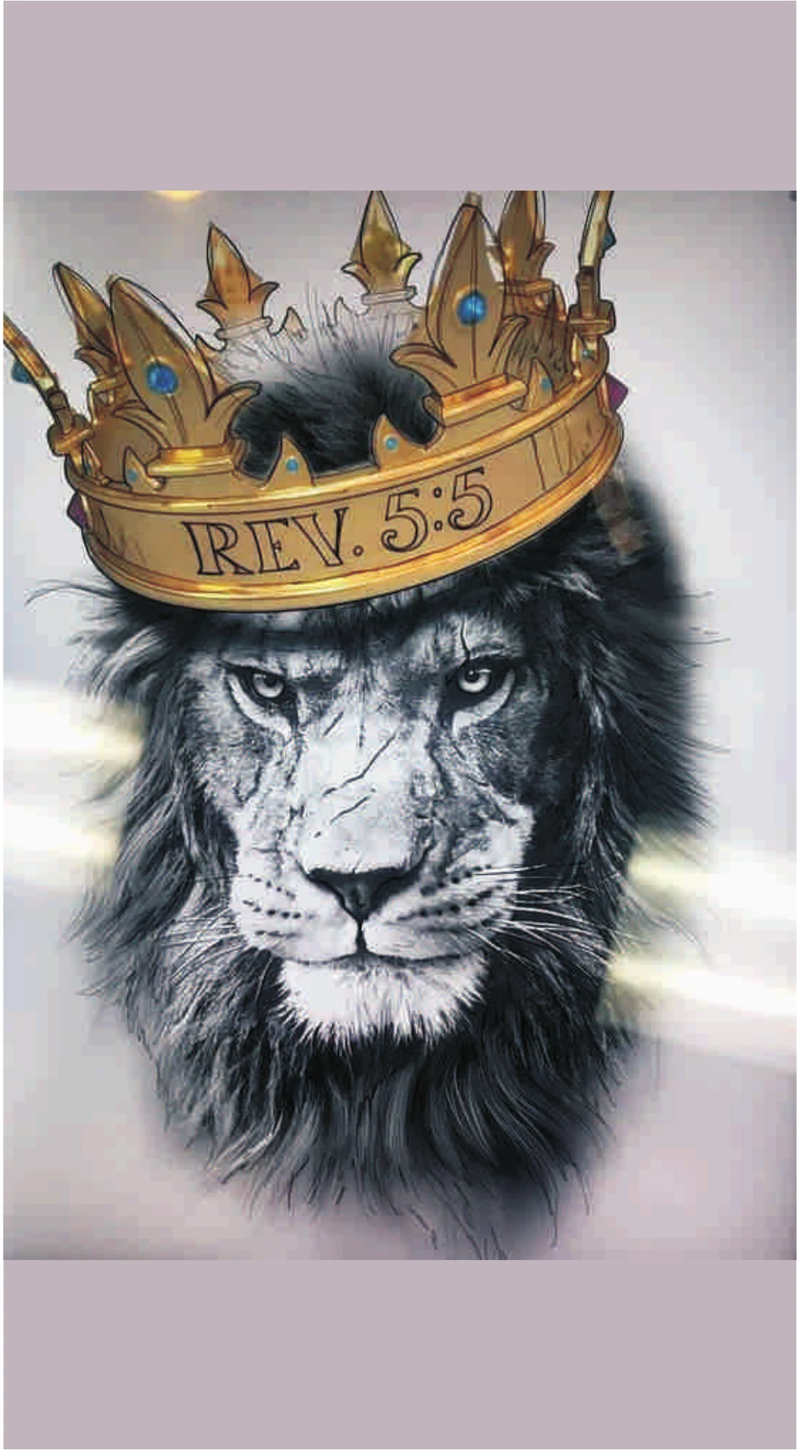King Lion of Judah Revelation 5:5 Crown