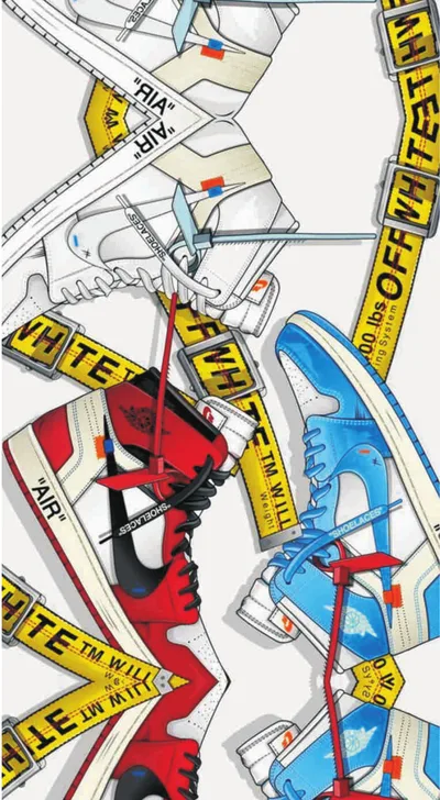 Off-White Industrial Belt & Sneakers Poster