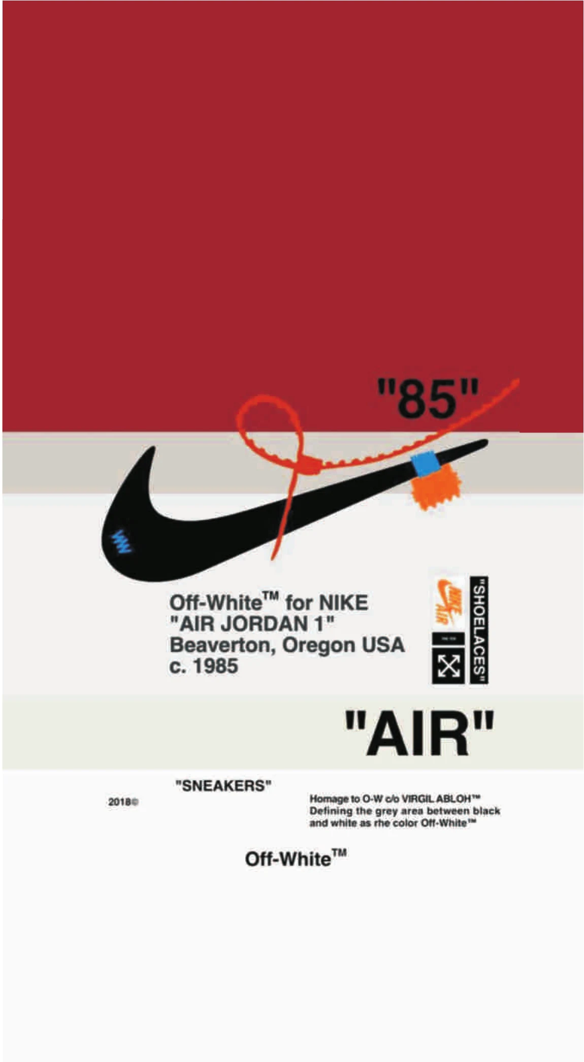 Off-White x Nike Air Jordan 1 1985 Box