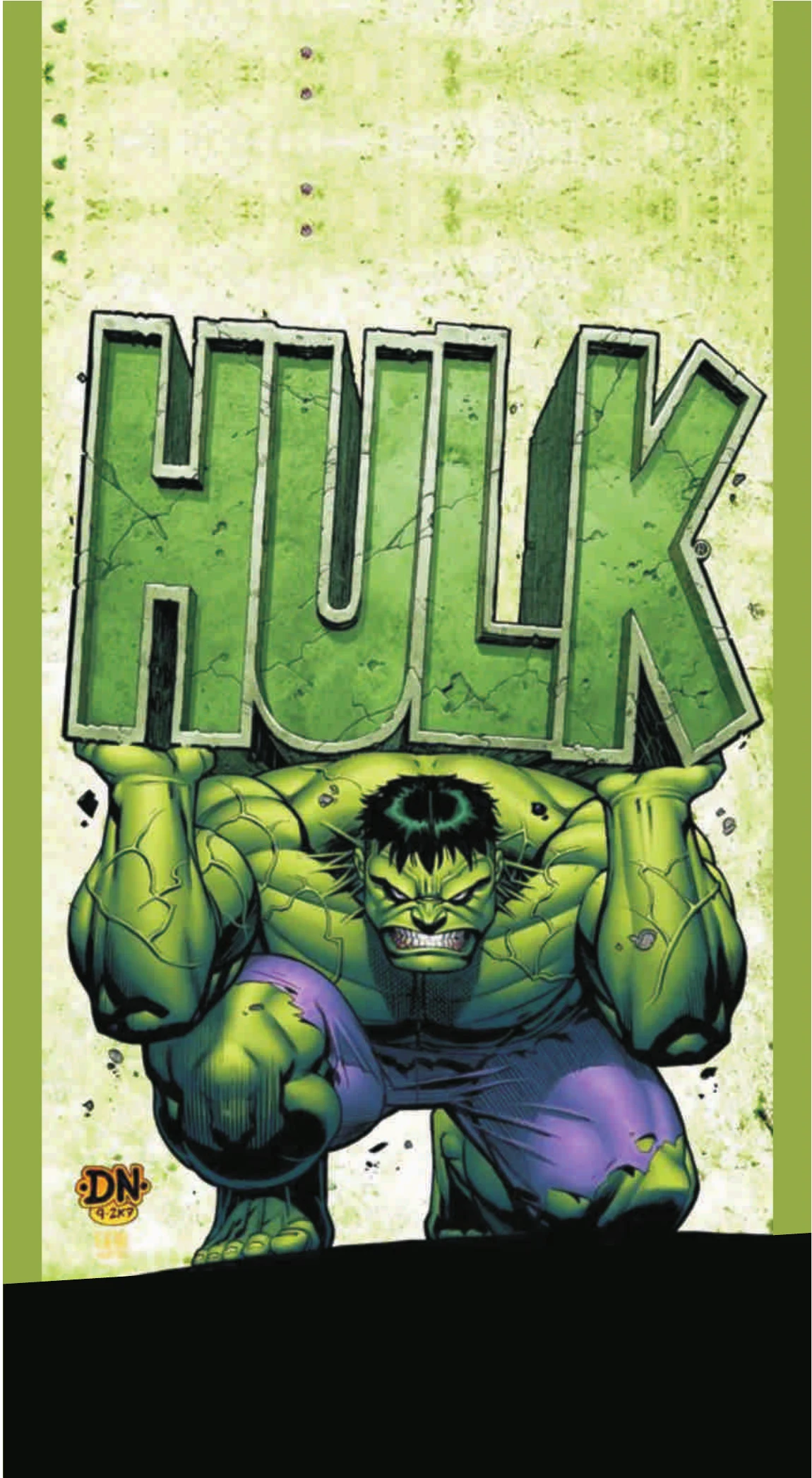 The Incredible Hulk Retro Comic Cover Titan