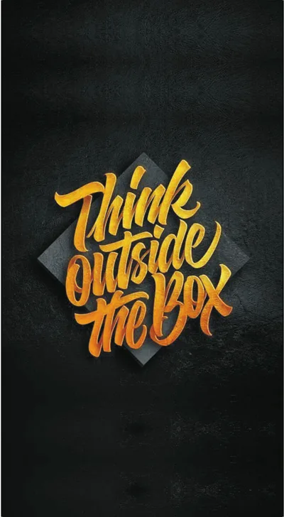 Think Outside the Box 3D Gold Script