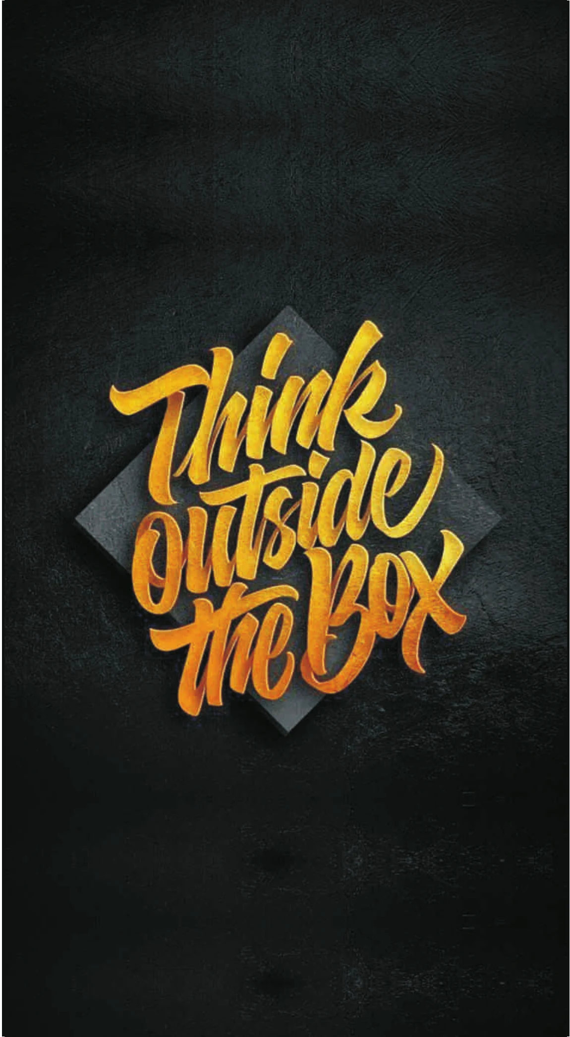 Think Outside the Box 3D Gold Script