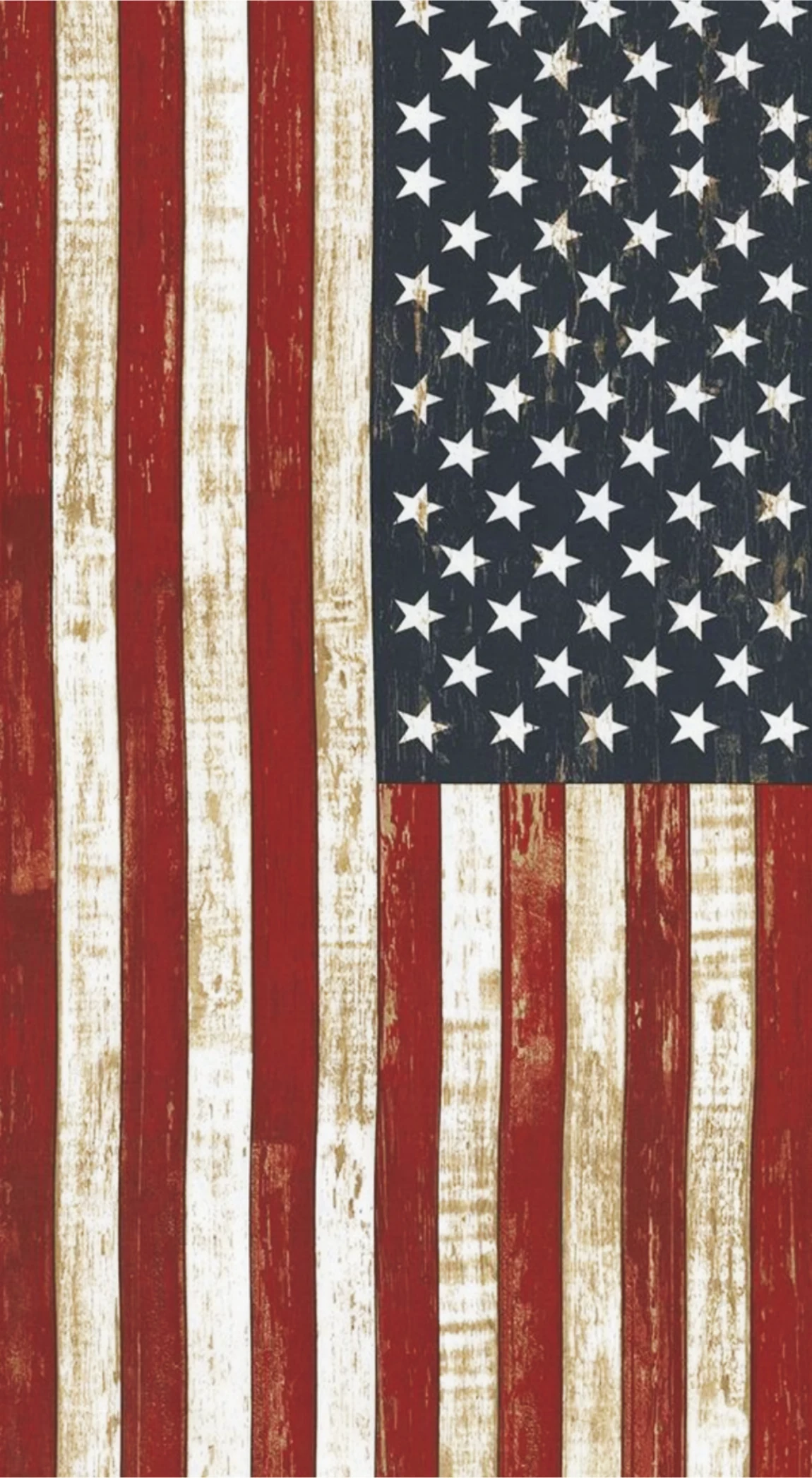 Vintage American Flag Distressed Timber