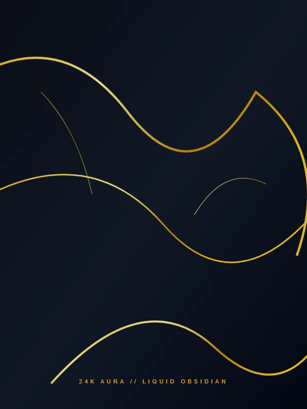 Liquid Obsidian & Gold